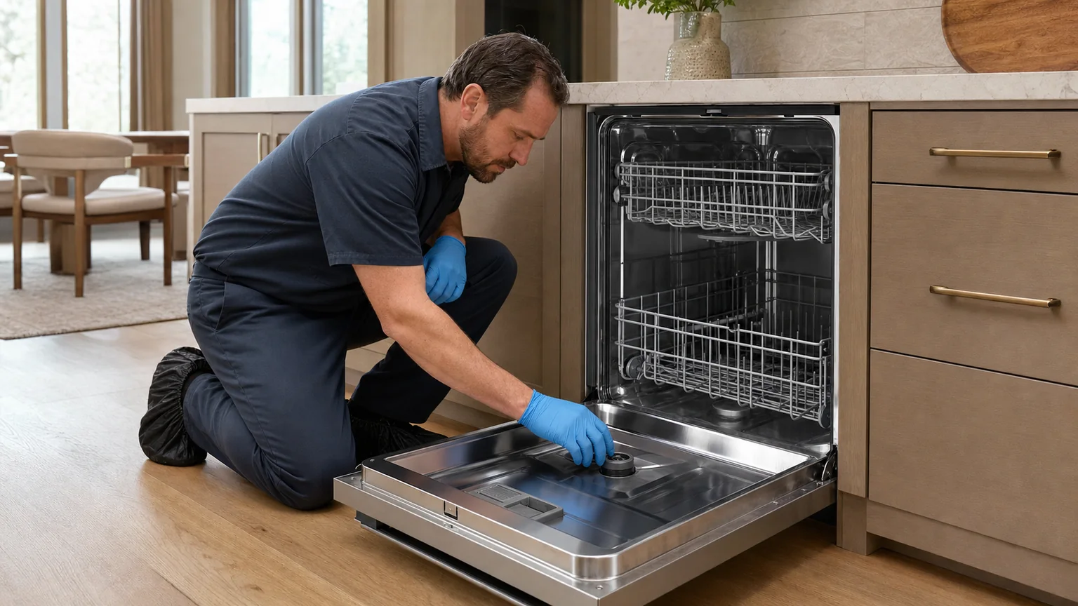 Panel-ready dishwasher service