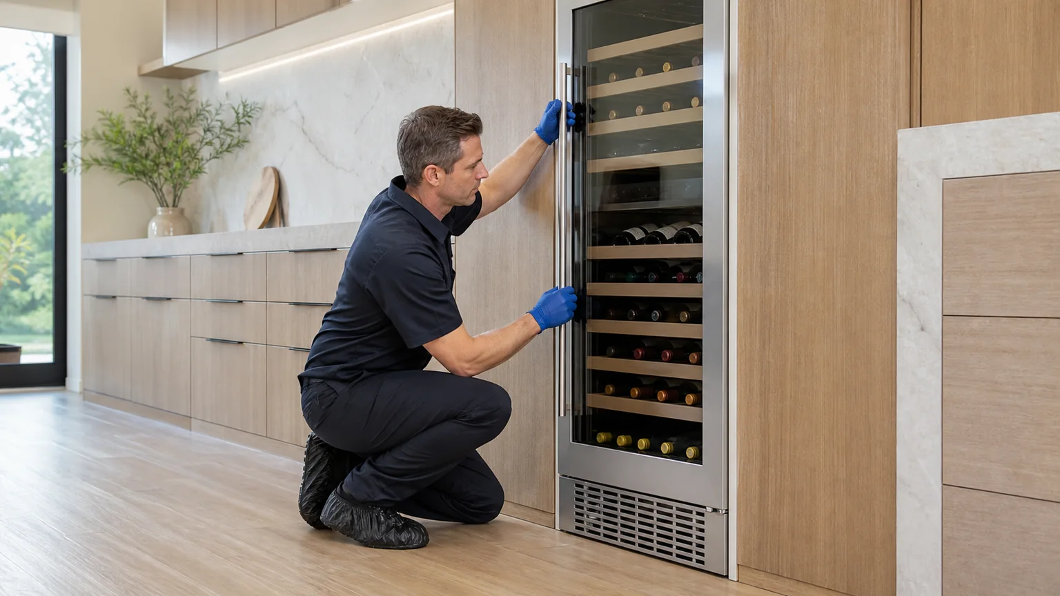 Undercounter wine-storage service